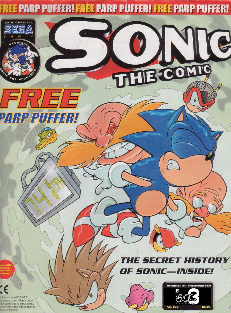 Sonic - The Comic Issue No. 193 Cover Page